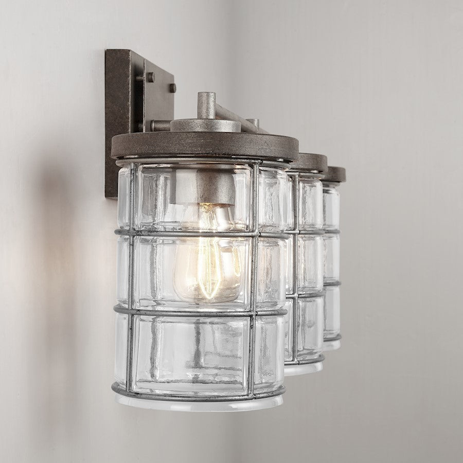 3 Light Bathroom Vanity Light, Grey