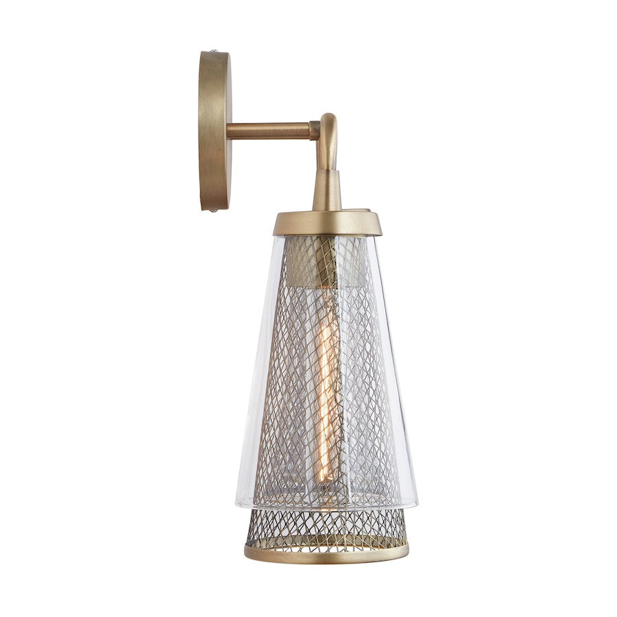 3 Light Bathroom Vanity Light, Aged Brass