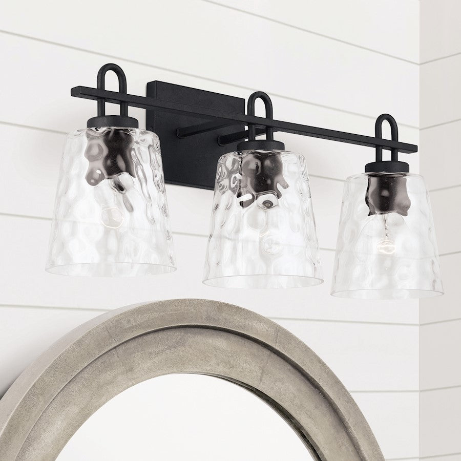 Bathroom Vanity Light, Black Iron