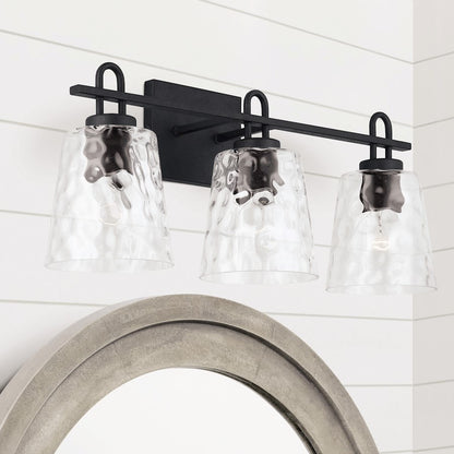 Bathroom Vanity Light, Black Iron