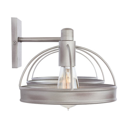 3-Light Bathroom Vanity Light, Washed Grey