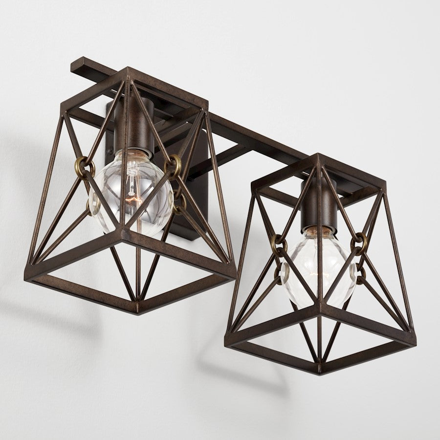 Bathroom Vanity Light, Buffed Bronze