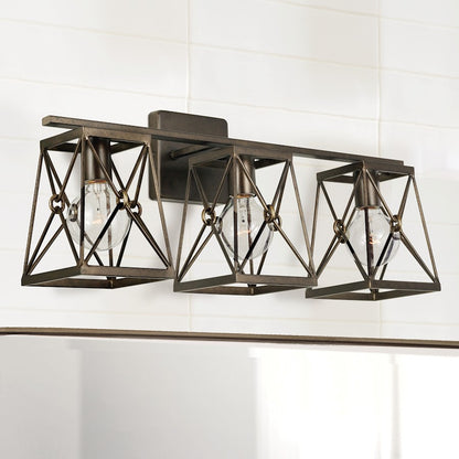 Bathroom Vanity Light, Buffed Bronze