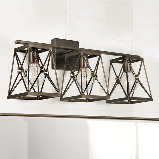 Bathroom Vanity Light, Buffed Bronze