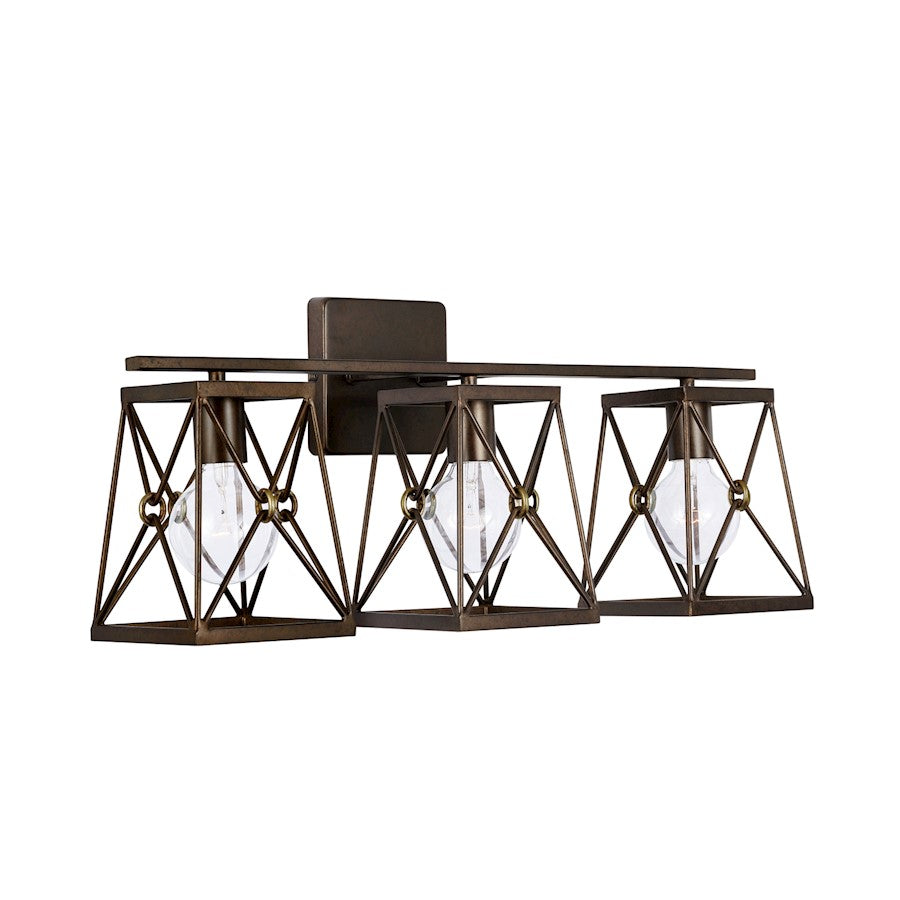 Bathroom Vanity Light, Buffed Bronze