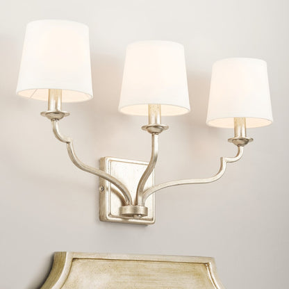 3 Light Bathroom Vanity Light, Winter Gold