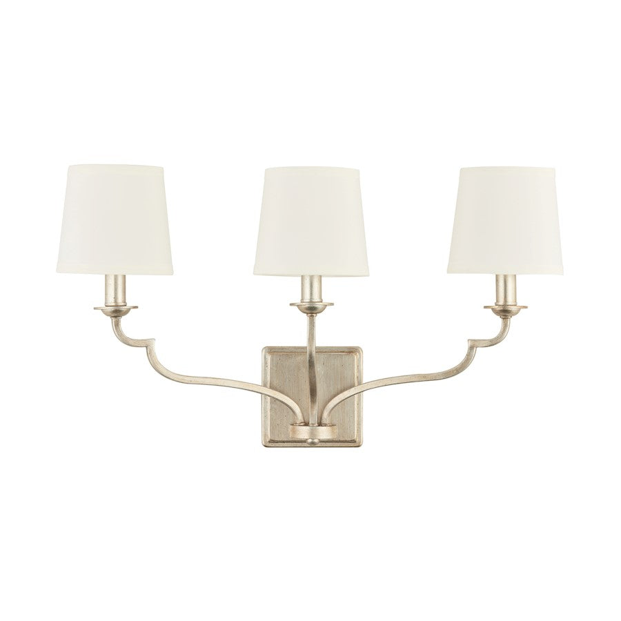 3 Light Bathroom Vanity Light, Winter Gold