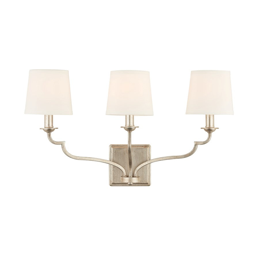 3 Light Bathroom Vanity Light, Winter Gold