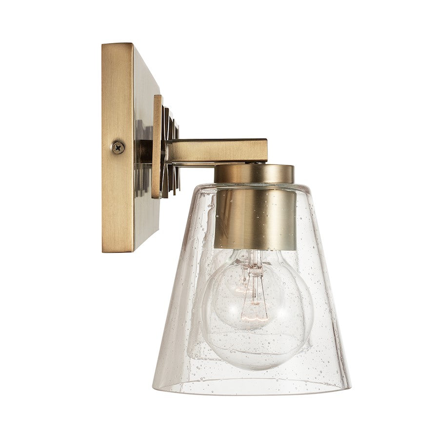 3 Light Bathroom Vanity Light, Aged Brass
