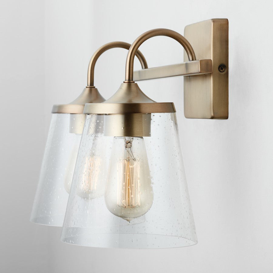 Bathroom Vanity Light, Clear Seeded
