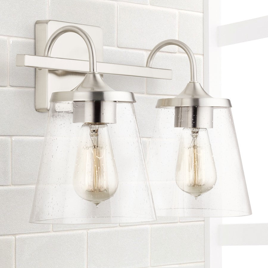 Bathroom Vanity Light, Clear Seeded