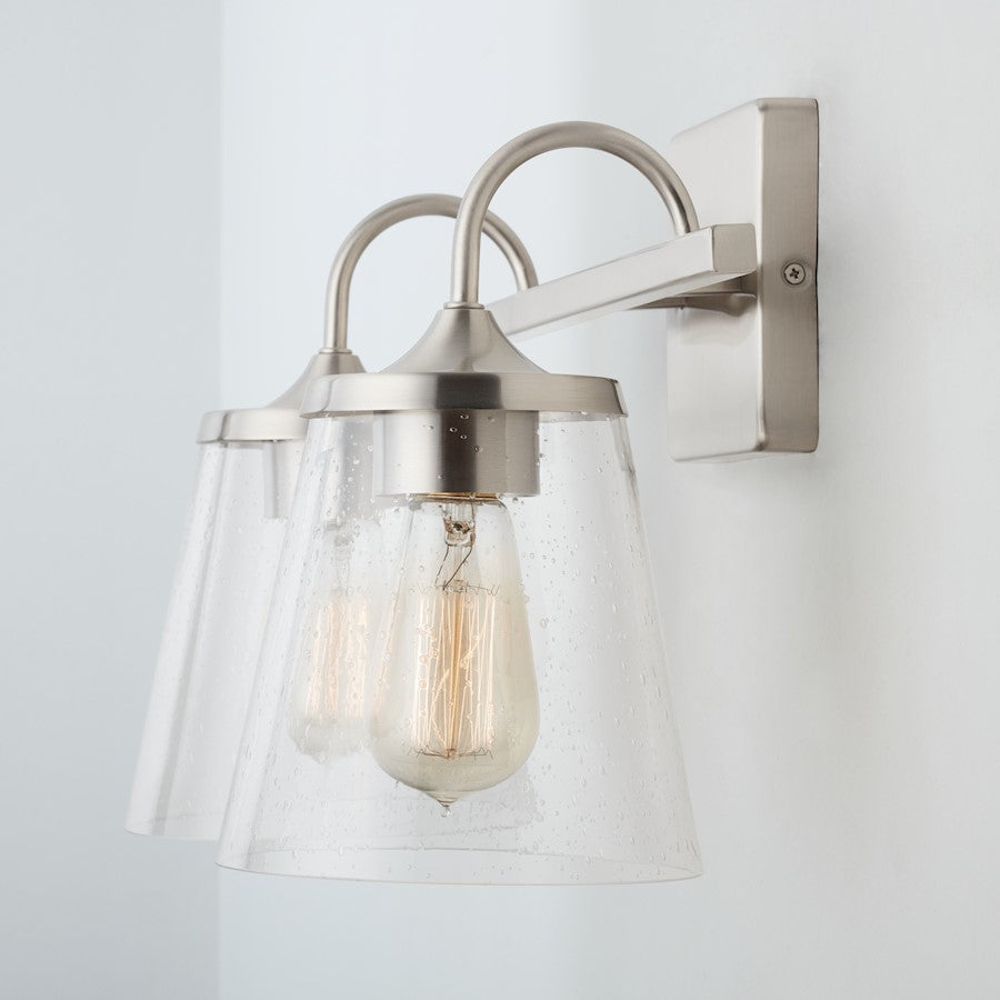 Bathroom Vanity Light, Clear Seeded