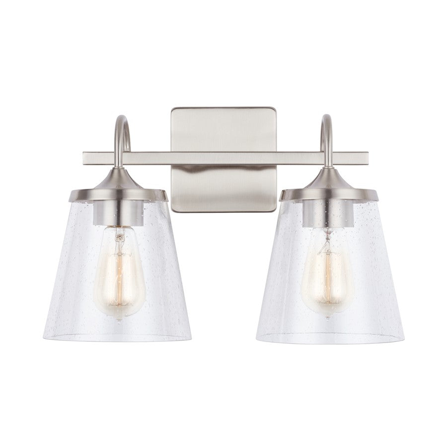 Bathroom Vanity Light, Clear Seeded