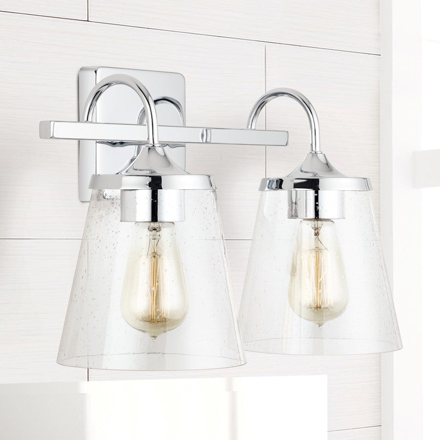 Bathroom Vanity Light, Clear Seeded