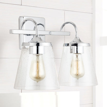 Bathroom Vanity Light, Clear Seeded