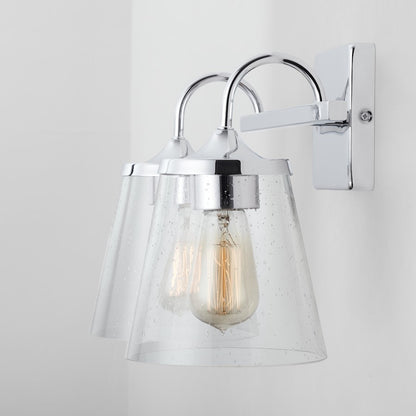 Bathroom Vanity Light, Clear Seeded