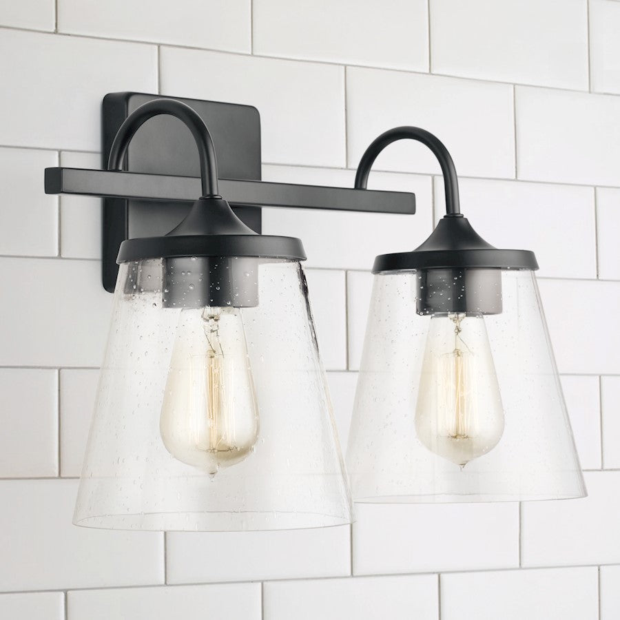 Bathroom Vanity Light, Clear Seeded