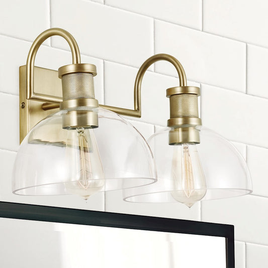 Bathroom Vanity Light, Aged Brass