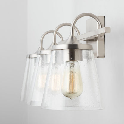 Bathroom Vanity Light, Clear Seeded