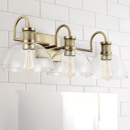 Bathroom Vanity Light, Aged Brass