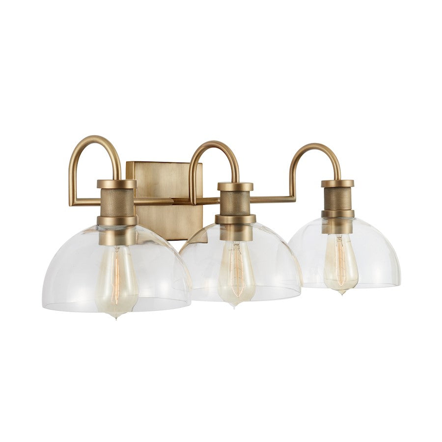 Bathroom Vanity Light, Aged Brass