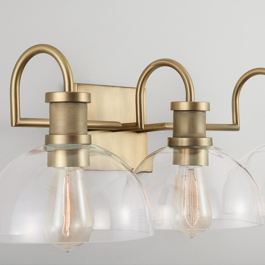 Bathroom Vanity Light, Aged Brass