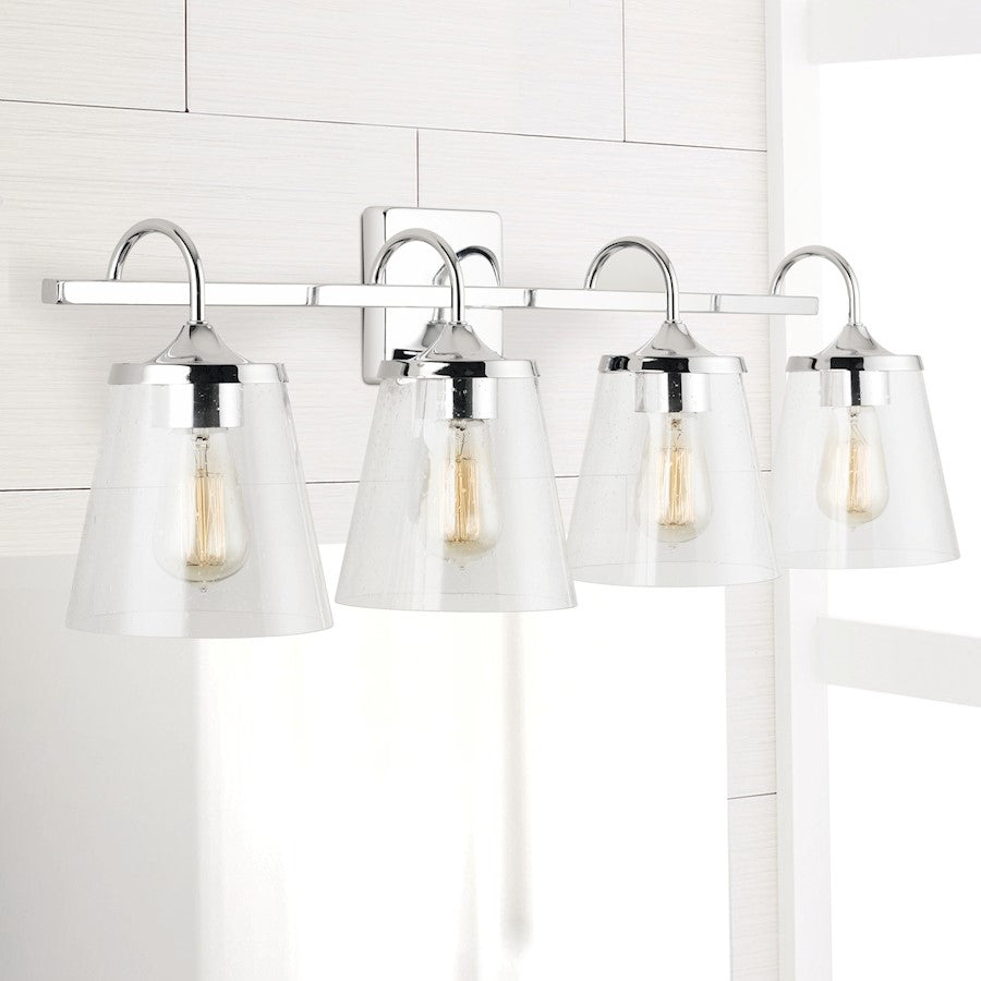 Bathroom Vanity Light, Clear Seeded