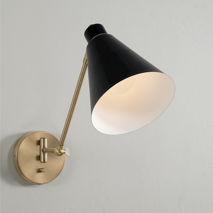 2 Light Bathroom Vanity Light, Aged Brass