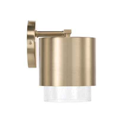 2 Light Bathroom Vanity Light, Matte Brass