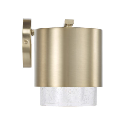 4 Light Bathroom Vanity Light, Matte Brass