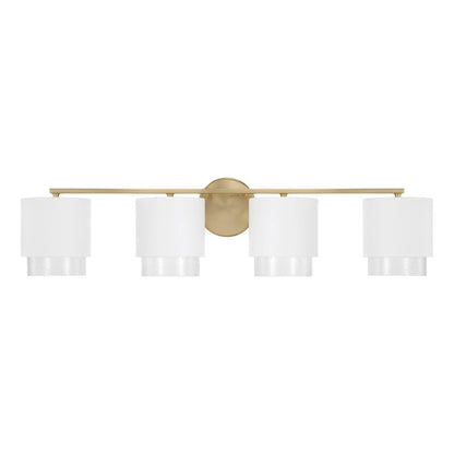 4 Light Bathroom Vanity Light, Brass