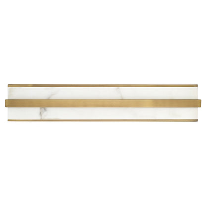Capital Lighting Noah 1 Light Vanity, Aged Brass/Alabaster Glass