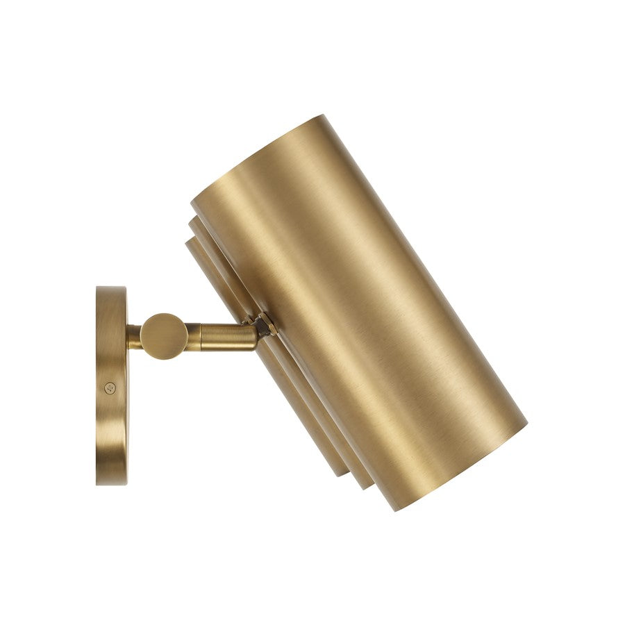 Capital Lighting Robbie 3 Light Vanity, Aged Brass