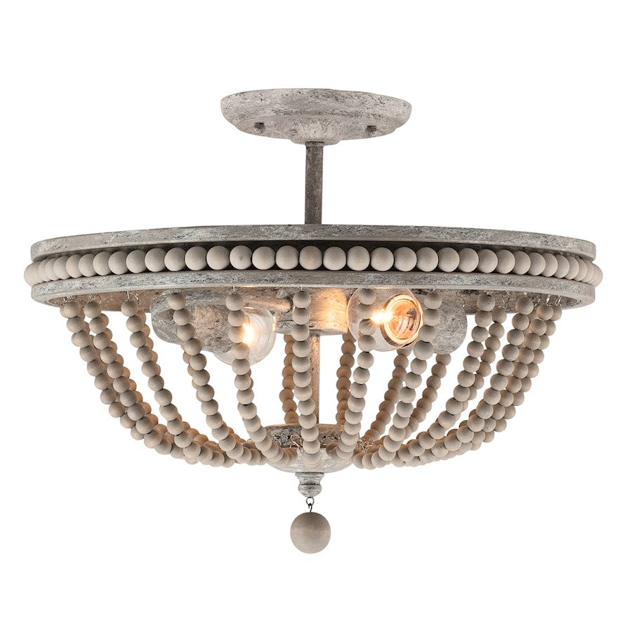 Capital Lighting Kayla 2 Light Semi-Flush Mount, Mystic Sand