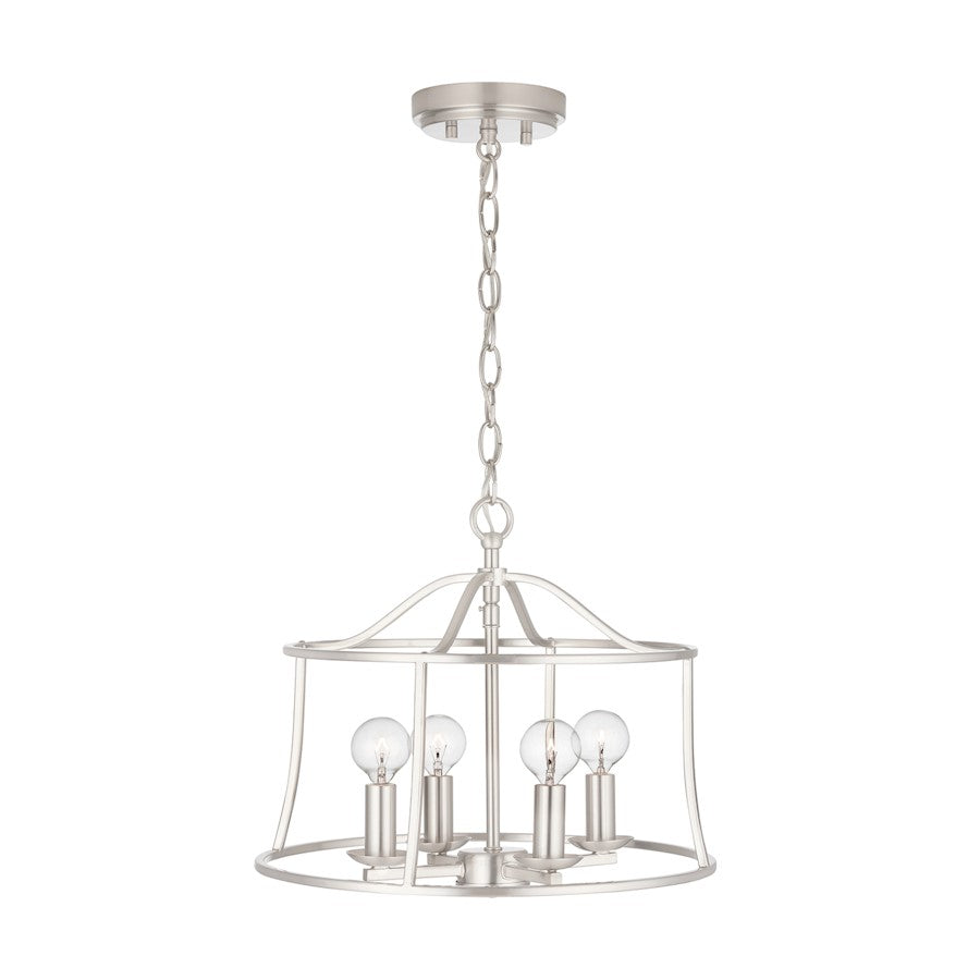 Capital Lighting Cameron 4-Light Semi-Flush, Brushed Nickel