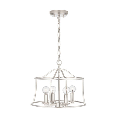 Capital Lighting Cameron 4-Light Semi-Flush, Brushed Nickel