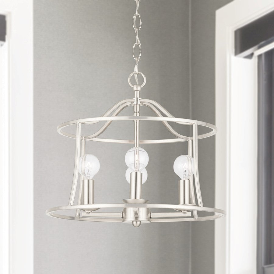 Capital Lighting Cameron 4-Light Semi-Flush, Brushed Nickel