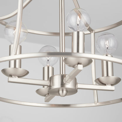 Capital Lighting Cameron 4-Light Semi-Flush, Brushed Nickel