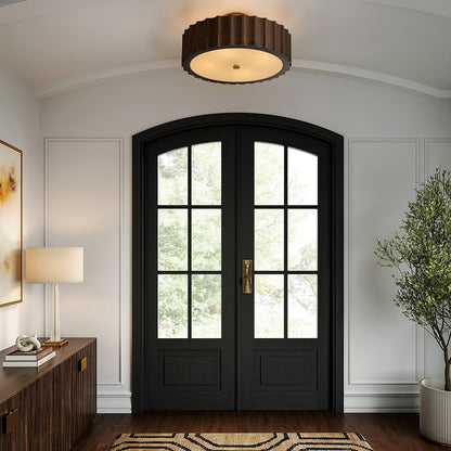 Capital Lighting Cody 4 Light Semi-Flush Mount, Matte Brass