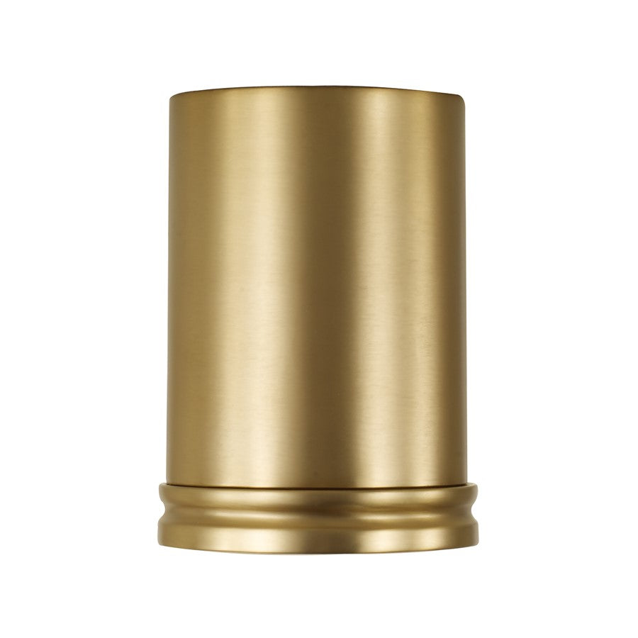 Capital Lighting Griffin 1 Light 6" Flush Mount, Aged Brass