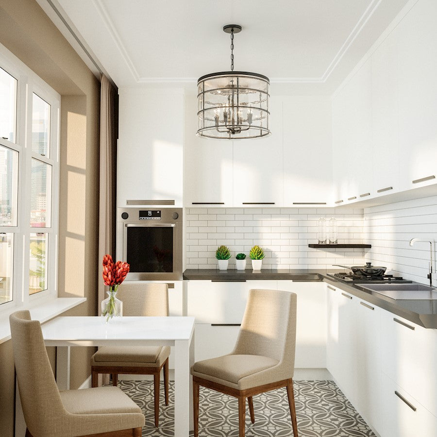 4 Light Pendant, Urban Grey