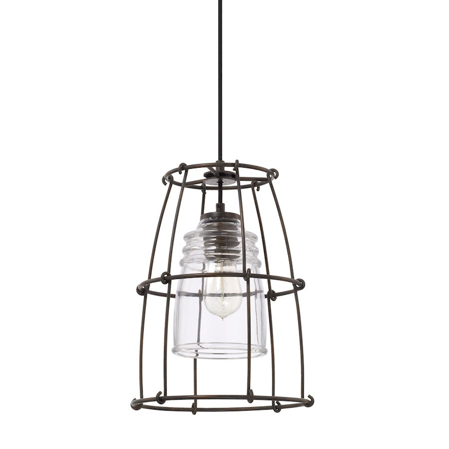 1 Light Pendant, Nordic Grey
