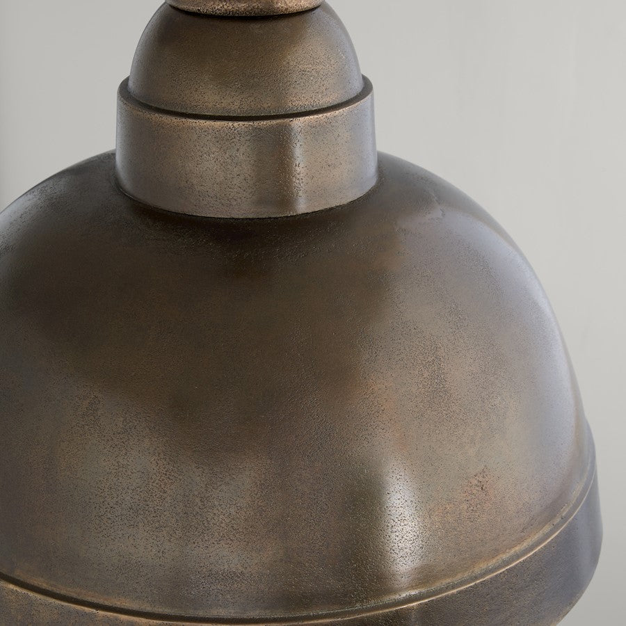1 Light 17" Pendant, Oxidized Brass