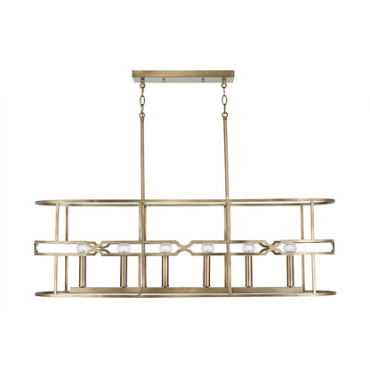 1 Light Pendant, Medium Wood and Matte Brass