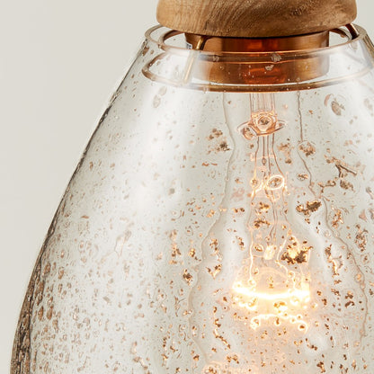1 Light Pendant, Light Wood