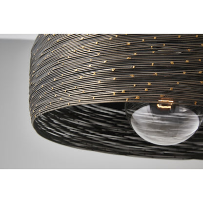 1 Light Pendant, Grey Iron