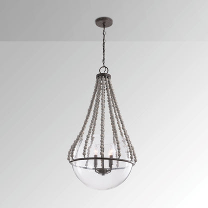 4 Light Pendant, Mineral Brown