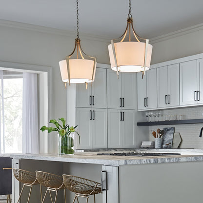1 Light Pendant, Polished Nickel