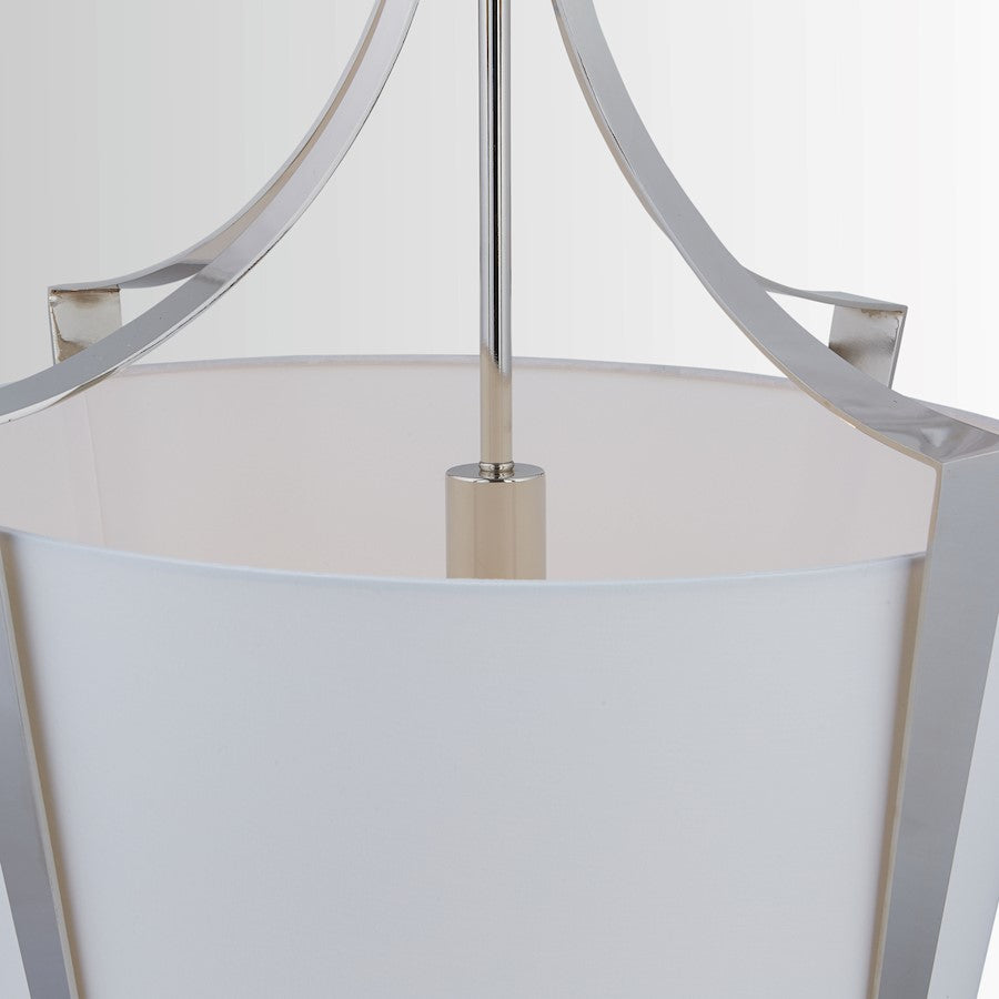 1 Light Pendant, Polished Nickel