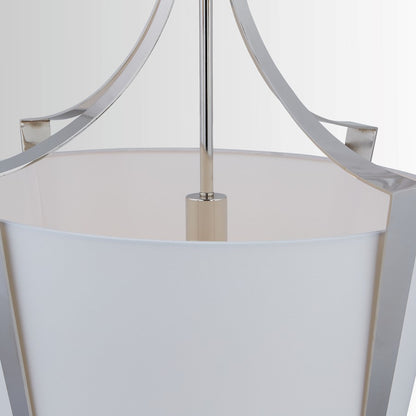 1 Light Pendant, Polished Nickel